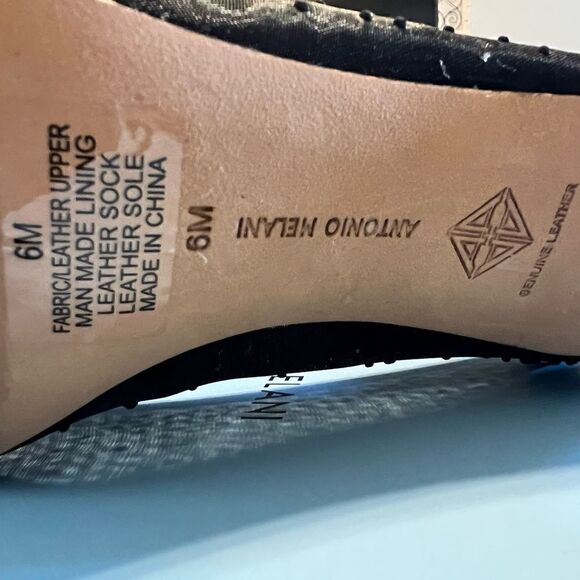 Antonio Melani Marina Black Rhinestone Heels - Picture 11 of 15